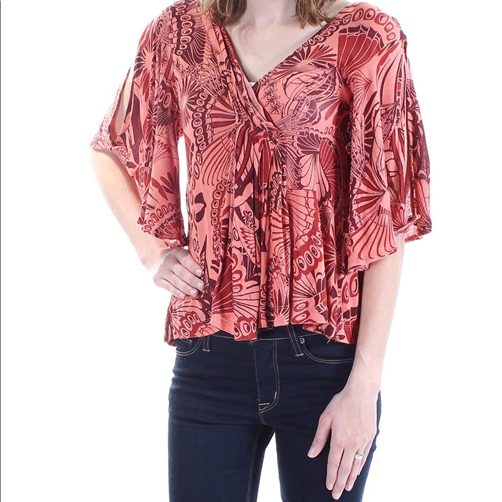 NWT Free People Elbow-length Sleeve Blouse